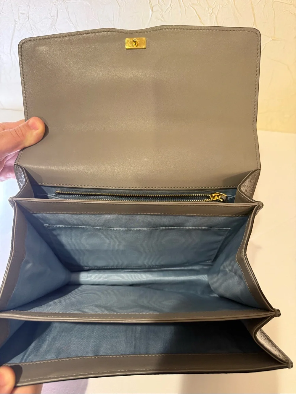 Gucci structured gray